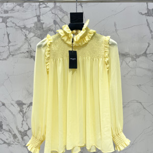 SAINT LAURENT 시폰 투피스 셋업