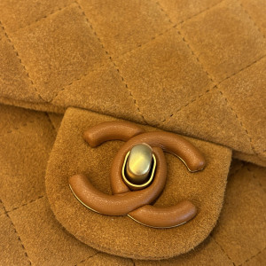 샤넬 카멜 퀼팅 플랩백