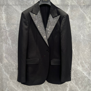 바샤오만 핸드메이드 라인스톤 재킷