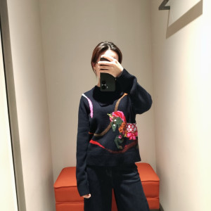 ERDOS 다채로운 말 패턴 가디건