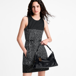 블랙 레더 숄더백