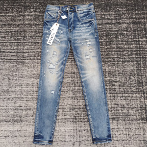 PURPLE 워싱 디스트로이드 진